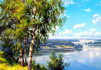 Три березки на берегу реки