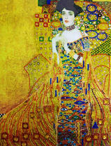 Дама на желтом фоне