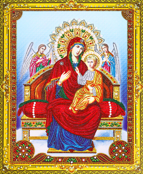 Алмазная мозаика 5D 40x50 Всецарица икона Божьей Матери