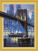 Бруклинский мост под ночным небом