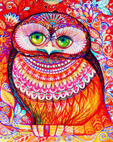 Сова из узоров
