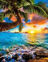 Сказочный закат над океаном