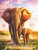 Слониха со слоненком