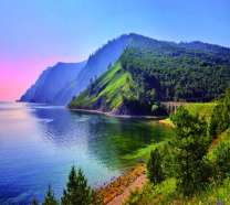 Красивые горы и лес