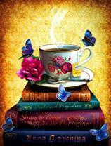 Чашечка чая, книги и бабочки