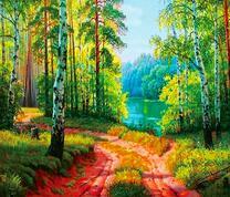 Лесная дорога у реки