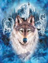 Волки и зимний лес