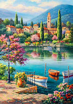 Деревенский причал на озере