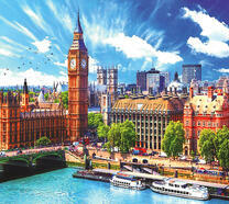 Вид на Биг-Бен и Лондон с крыши