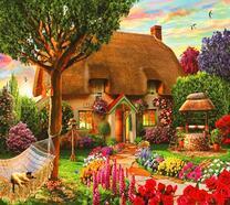 Домишка с весенним садом