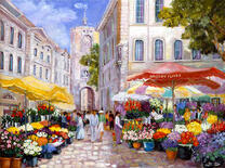 Уличная ярмарка цветов