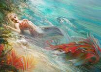 Русалка на морском берегу