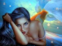 Русалка с глубоким взглядом