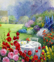 Цветущий летний сад