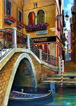 Венецианский мостик через канал