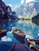 Замечательное фото озера в горах