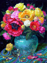 Букет разноцветных цветов