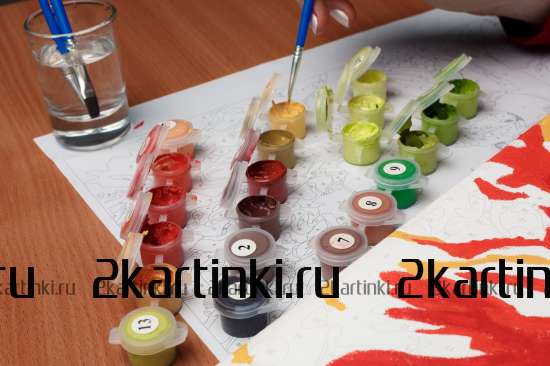 Картина по номерам 40x50 GX8999 Лев в стиле поп-арт за 995 руб. в интернет-магазине в Москве Картина по номерам 40x50 Лев в стиле поп-арт