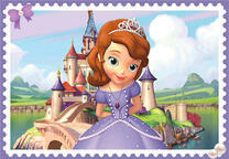 Принцесса на фоне замка