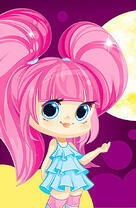 Девочка с розовыми волосами