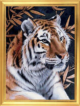 Тигр и заросли бамбука