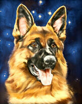 Пёс породы немецкой овчарки