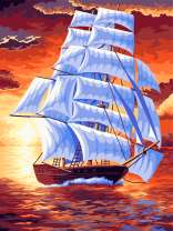 Парусное судно в море