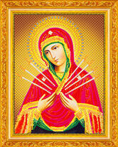 Почитаемая в Православной церкви Семистрельная икона Богородицы