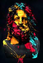 Древнегреческая скульптура и яркие краски