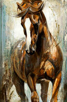 Сильная молодая лошадь