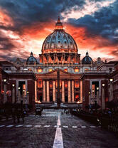 Собор Святого Петра на закате