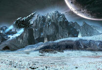 Пейзаж ледяной пустыни