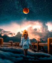 Прогулка под полной луной