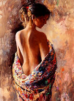 Девушка с обнаженной спиной