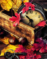 Осенний натюрморт с часами