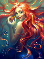 Русалка с золотой рыбкой