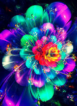 Большой яркий цветок