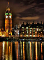 Огни ночного Лондона