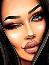 Кокетливая девушка