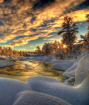 Восхитительный зимний пейзаж