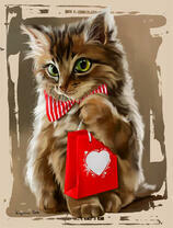 Котёнок с галстуком-бабочкой