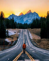 Дорога в горы к солнцу