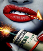 Девушка, деньги и спички