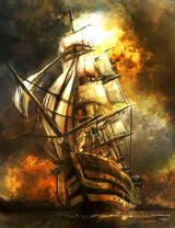 Большой парусный корабль