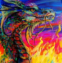 Дракон в огне