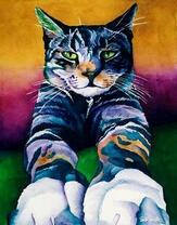 Большой серый кот