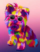 Йоркширский терьер в солнцезащитных очках