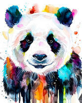 Акварельная панда