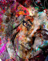 Серый портрет девушки