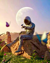 Космонавт на чужой планете